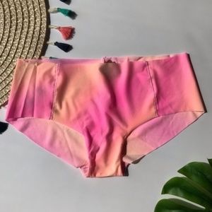 Victoria's Secret PINK No Show Hipster Panty Sweet Rose Gradient XL NEW